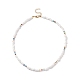 Glass Seed Beaded Necklace for Women(NJEW-JN03933)-1