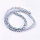 Half Plated Faceted Rondelle Electroplate Glass Beads Strands(X-EGLA-D020-3x2mm-18)-2