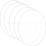 Acrylic Transparent Pressure Plate, Flat Round, Clear, 150x3mm(OACR-BC0001-03B)
