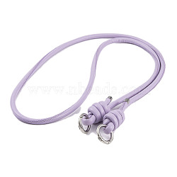 PU Leather & Alloy Phone Hand Strap Chains, Purse Chains, Lilac, 116cm(AJEW-H151-01E)