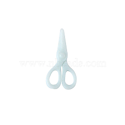 Miniature Plastic Scissor Shape Ornaments, for Dollhouse Decor, Sky Blue, 10x20mm(MIMO-PW0001-079D)