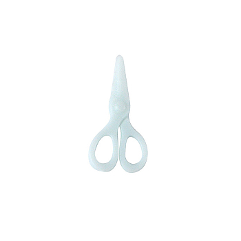 Miniature Plastic Scissor Shape Ornaments, for Dollhouse Decor, Sky Blue, 10x20mm