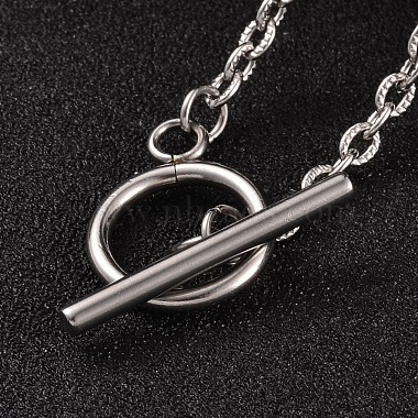 Non-Tarnish 304 Stainless Steel Cable Chain Necklaces(X-NJEW-JN01471)-2