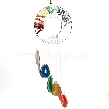 Colorful Flat Round Metal Decoration