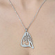 201 Stainless Steel Hollow Butterfly Wing Pendant Necklace(NJEW-OY002-01)-1
