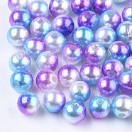 Acrylic Imitation Pearl Beads, Round, Medium Orchid, 8mm, Hole: 1.2~2mm, about 1800pcs/500g(MACR-N001-01D)