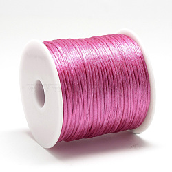 Nylon Thread, Rattail Satin Cord, Light Coral, about 1mm, about 76.55 yards(70m)/roll(NWIR-Q010A-106)
