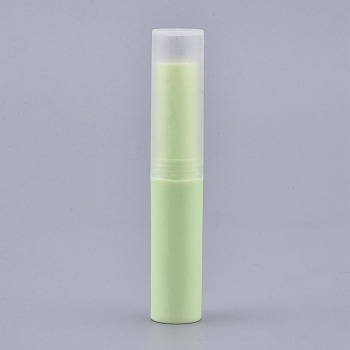 DIY Empty Lipstick Bottle, Lip Gloss Tube, Lip Balm Tube, with Cap, Light Green, 8.3x1.5cm, Capacity: 4ml(0.13 fl. oz)