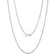925 Sterling Silver Thin Dainty Link Chain Necklace for Women Men(JN1096A-01)-1