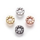 Perles de zircone cubique micro pave en Laiton(X-ZIRC-F098-01)-1