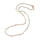 Brass Snake Chain Necklaces(X-NJEW-I247-05G)-1
