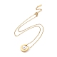 Plastic Imitation Pearl Teardrop Pendant Necklace(NJEW-A004-12G)-2