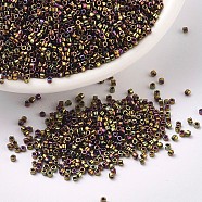 MIYUKI Delica Beads, Cylinder, Japanese Seed Beads, 11/0, (DB0023) Metallic Gold Iris, 1.3x1.6mm, Hole: 0.8mm, about 2000pcs/10g(X-SEED-J020-DB0023)
