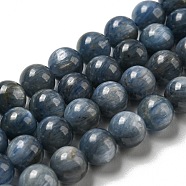 Natural Kyanite/Cyanite/Disthene Round Beads Strands, 6mm, Hole: 1mm, about 63pcs/strand, 15.5 inch(G-N0150-05-6mm-01)