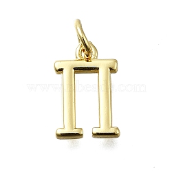 Brass Pendants, With Jump Ring, Long-Lasting Plated, Lead Free & Cadmium Free, Rack Plating, Real 18K Gold Plated, Symbol, 12.5x8x2mm, Hole: 3mm(KK-K400-51G-C)