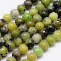 Natural Serpentine Beads Strands, Round, Colorful, 4.5mm, Hole: 0.5mm, about 97pcs/strand, 15.7 inch(G-N0170-002-4.5mm)