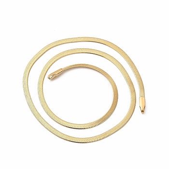 Ion Plating(IP) 304 Stainless Steel Bracelet Making for Men Women, Herringbone Chains, Real 14K Gold Plated, 10-1/4 inch(26cm), 2mm