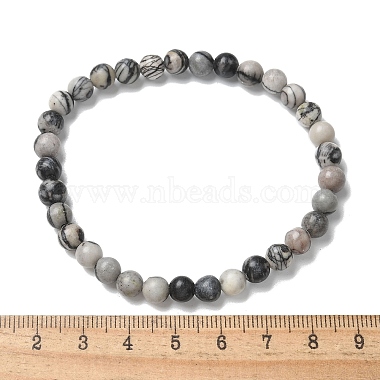 Natural Netstone Bead Stretch Bracelets(X-BJEW-K212-A-021)-5