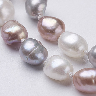 Natural Pearl Beaded Necklaces(NJEW-P149-01C)-3