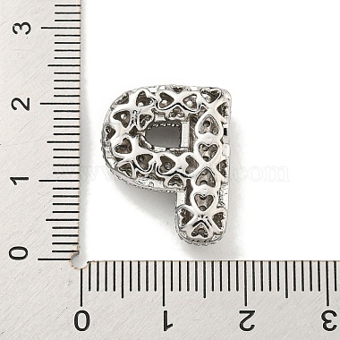 Platinum Plated Brass Micro Pave Cubic Zirconia Pendants(KK-L073-001P-P)-3