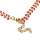 collar de cadena de eslabones de espiga de trigo esmaltada(NJEW-P220-02G-04)-4