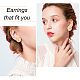 4 Pairs 4 Style Alloy Round Knot Clip-on Earrings for Women(EJEW-AN0004-31)-3