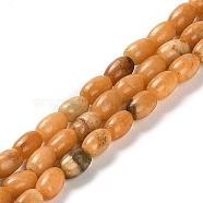 Natural Dolomite Beads Strands, Dyed, Rice, Orange, 5.5~6x4.5mm, Hole: 1mm, about 68~69pcs/strand, 15.94~16.22 inch(40.5~41.2cm)(G-F765-A02-01)