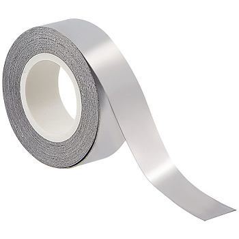 Self-Adhesive Aluminum Sheet for Tennis Racquets Weighted, Silver, 12.7x0.3mm, 2.54m/roll