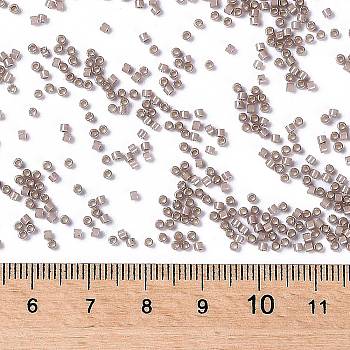 MIYUKI Delica Beads, Cylinder, Japanese Seed Beads, 11/0, (DB1460) Silver Lined Cinnamon Opal, 1.3x1.6mm, Hole: 0.8mm, about 2000pcs/10g