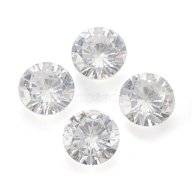 キュービックジルコニア尖底ペンダント(ZIRC-N037-8mm-01)-1