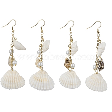 WhiteSmoke Shell Shape Shell Earrings