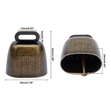 Retro Iron Bell Pendants(IFIN-NB0001-28)-5