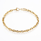 304 Stainless Steel Rope Chain Anklets(AJEW-K016-05G)-1