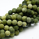 Round Frosted Natural TaiWan Jade Bead Strands(X-G-M248-4mm-02)-2