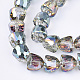 Perles en verre galvanisée(X-EGLA-T016-01-B05)-1