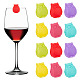 2 Sets 12Pcs Silicone Wine Glass Charms(AJEW-NB0005-69)-1