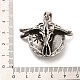 style tibétain 304 pendentifs en acier inoxydable(STAS-M334-15AS)-3