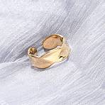 304 Stainless Steel Open Cuff Rings for Women, Ion Plating(IP), Real 18K Gold Plated, 7mm, US Size 7 1/4(17.5mm)(RJEW-K309-28G)