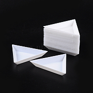 Plastic Display Trays, White, Size: 7.3cm wide, 7.3cm long, 1cm high(C015Y)