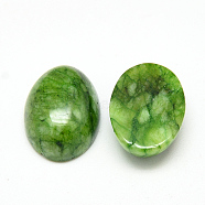 Dyed Natural White Jade Cabochons, Oval, 18x13x6mm(G-Q957-01E-13x18)