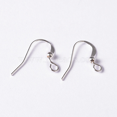 Silver Color Plated Brass Earring Hooks(X-KK-Q369-S)-4