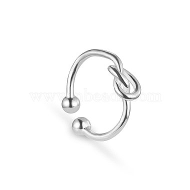 SHEGRACE Adjuestable Simple Elegant 925 Sterling Silver Cuff Rings(JR37A)-2