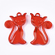 Transparent Acrylic Kitten Pendants(TACR-S133-032)-2