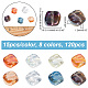120Pcs 8 Colors Electroplate Transparent Glass Beads(EGLA-AR0001-17B)-2