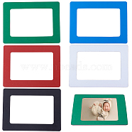 SUNNYCLUE Magnetic Picture Frames, for Refrigerator, Holds 5 inch Photos, Mixed Color, 15.5x11.5x0.08cm, Inner Diameter: 11.6x7.7cm, 5colors, 1pc/color, 5pcs/set(DIY-SC0009-19)