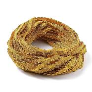 Filigree Corrugated Lace Ribbon, Wave Shape, for Clothing Accessories, Goldenrod, 0.1cm, about 130m/roll(WCOR-A001-02)