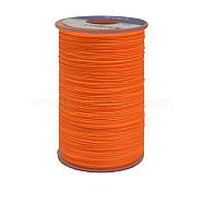 Waxed Polyester Cord, 3-Ply, Orange Red, 0.45mm, about 59.05 yards(54m)/roll(YC-E006-0.45mm-A14)