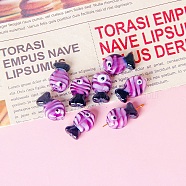 Handmade Lampwork Beads, Fish, Purple, 13x20mm(PW-WG75748-08)