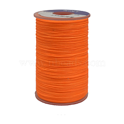 Waxed Polyester Cord, 3-Ply, Orange Red, 0.45mm, about 59.05 yards(54m)/roll(YC-E006-0.45mm-A14)