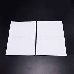 100Pcs Blank Printing Paper Adhesive Stickers, Rectangle, White, 298x211x0.2mm, 6pcs/sheet(DIY-WH0259-47)